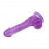 Фіолетовий ділдо на присоску, 19.5 см (38985) – фото 3