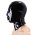 Латексна Маска LateX на голову з кільцем на губах, чорна (40415) – фото 3