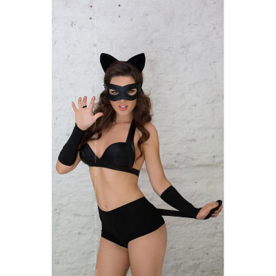 Костюм женщины-кошки SoftLine 5 предметов, черный, размер L (38940) – фото 1
