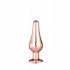 Анальная пробка конической формы Dream Toys с розовым стразом, золотая, S (41984) – фото 5