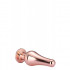 Анальна пробка конічної форми Dream Toys з рожевим стразом, золота, s (41984) – фото 7