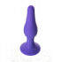 Анальна пробка на присоску з силікону, фіолетова, 10.2 см (41613) – фото 8