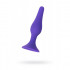 Анальна пробка на присоску з силікону, фіолетова, 10.2 см (41613) – фото 6
