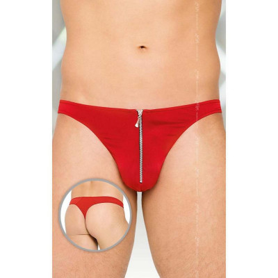 Эротические трусы мужские с молнией, красные Thongs 4501 red XL (37059) – фото 1