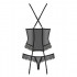 Эротический корсет с украшением из подвески  corset & thong  XXL (35847) – фото 6