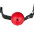 Кляп-шарик пластиковый с отверстиями, красный (37212) – фото 4
