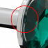 Анальная пробка с круглым зеленым камнем, серебристая, S (37303) – фото 2