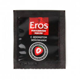 Пробник масажного масла суниця Eros Fantasy 4 ml