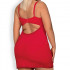 Сексуальная красная сорочка с кружевным декольте большого размера XXL (36082) – фото 6