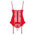 Эротический корсет с подвязками для чулок Heartina corset & thong red L/XL (35985) – фото 16