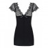 Елегантне чорне міні сукня з мереживними рукавами L/XL (35925) – фото 6