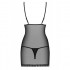 Эротичная прозрачная черная сорочка с кружевным лифом S/M (35810) – фото 4