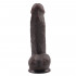Дилдо на присоске, 17.8 см, коричневый (38953) – фото 6