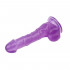 Фіолетовий ділдо на присоску, 19.5 см (38985) – фото 6