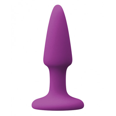 Анальная пробка NS Novelties фиолетового цвета, силиконовая, 7 см х 2.5 см (40620) – фото 1