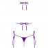 Купальник мини бикини, с декоративными колечками, фиолетовый, размер O/S (40936) – фото 2