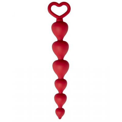 Анальна ялинка Heart Ray   Червона 17, 45х2, 45 см - секс шоп (41930) – фото 1