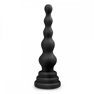 Силиконовая анальная елочка черного цвета (41468) – фото 1