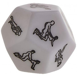 Кубик для сексуальных игр, белый – фото