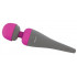 Вібромасажер мікрофон, силіконовий, рожевий з чорним, 19.5 х 4 см (8678) – фото 3