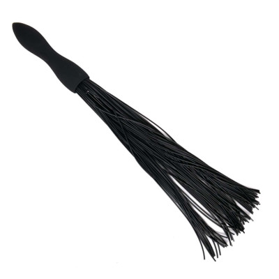 Анальная пробка-плетка (флоггер) с хвостом, черная, 50 см (39021) – фото 1