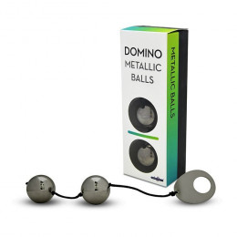 Вагинальные шарики DOMINO Metallik Black – фото
