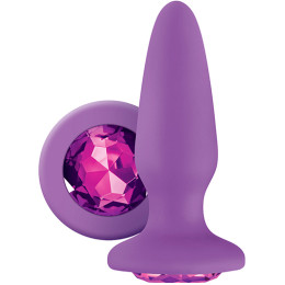 Анальная пробка glams purple gem