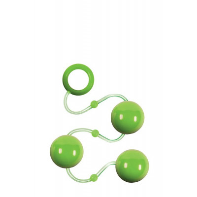 Анальні кульки Renegade Pleasure Balls зелені (28393) – фото 1