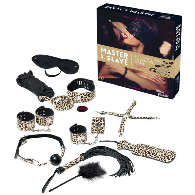 БДСМ набір з завданнями Master & Slave BDSM Kit, леопард (34455) – фото 1