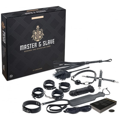 БДСМ набір з завданнями Master & Slave BDSM Kit, Black (34457) – фото 1