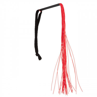 Мини флоггер (плетка) силиконовый, красный, 30 см,  (32852) – фото 1