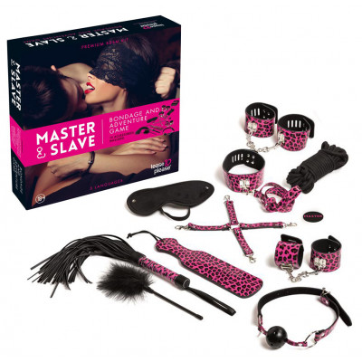 БДСМ набір з завданнями Master & Slave BDSM Kit, рожевий (34454) – фото 1