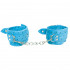 Мягкие голубые наручники с сердечками  (30130) – фото 2