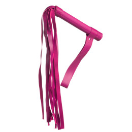 Флоггер (плетка) кожзам 53 см, розовый