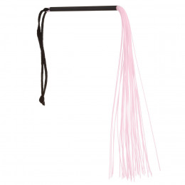 Мини флоггер (плетка) силиконовый, розовый, 30 см 