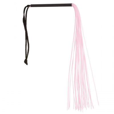 Мини флоггер (плетка) силиконовый, розовый, 30 см  (32851) – фото 1