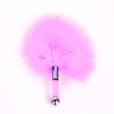 Метелочка-пушок на короткой пластиковой ручке, в коробке, розовый (25110) – фото 1