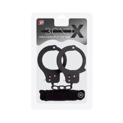 Набор наручники и бондаж BONDX Metal Cuffs (21563) – фото 1