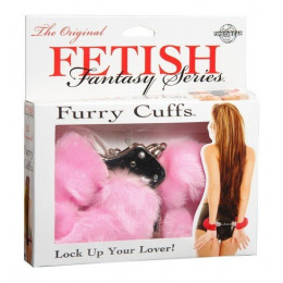 Наручники Furry- Pink пушистые розовые, Fetish