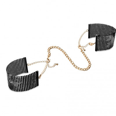 Браслеты - наручники DESIR METALLIQUE чёрные Bijoux Indiscrets (30943) – фото 1