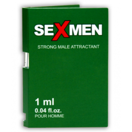 Духи з феромонами чоловічі SEXMEN зелений карт., 1 ml