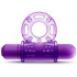 Эрекционное кольцо с  вибрацией, фиолетовое (33614) – фото 4