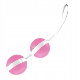Вагинальные шарики Joydivision Joyballs Trend, розово-белые, 3,5 см