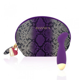 Вібратор для точки G Rianne S в сумочці, фіолетовий, 14 см х 3.5 см