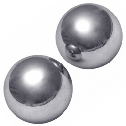 Вагинальные шарики большие, металлические Orgasm Balls, металлик, 5 см, 280 г