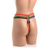 Трусы для страпона с кольцевым креплением Strap-U Rainbow harness, разноцветные, универсальный размер (214515) – фото 3