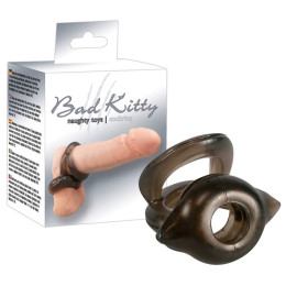 Эрекционное кольцо двойное Bad Kitty Cock Ring, 3.2 см