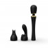 Вибратор микрофон Zalo Kyro Wand с насадками, черный, 29.1 см х 5.3 см (42609) – фото 10