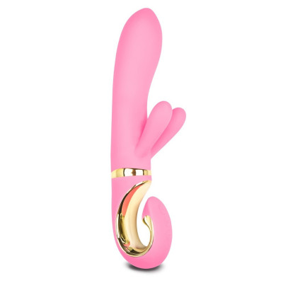 Вибратор-кролик G-Vibe из силикона, розовый, 23.5 см х 4 см (203510) – фото 1