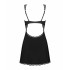 Сорочка эротическая Obsessive Klarita,  L/XL, с трусиками, черная (54172) – фото 6
